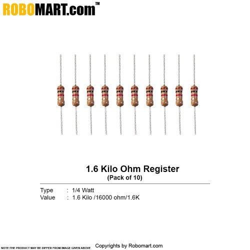 1.6 kilo ohm resistor