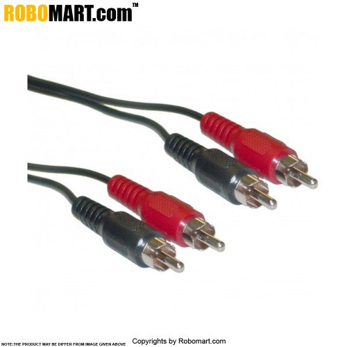 dual rca male to male stereo audio cable connector