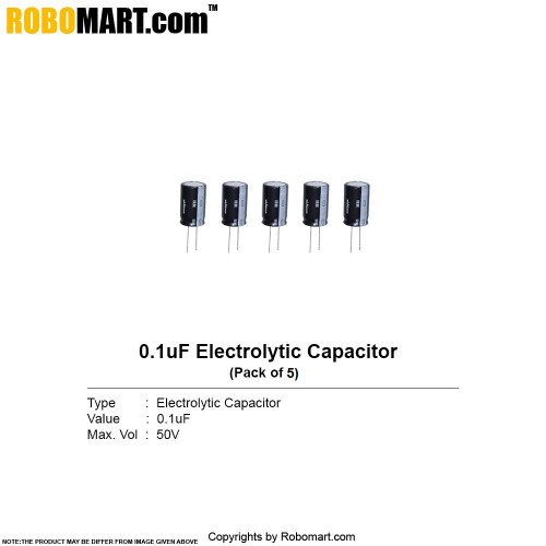 0.1µf 50v electrolytic capacitor