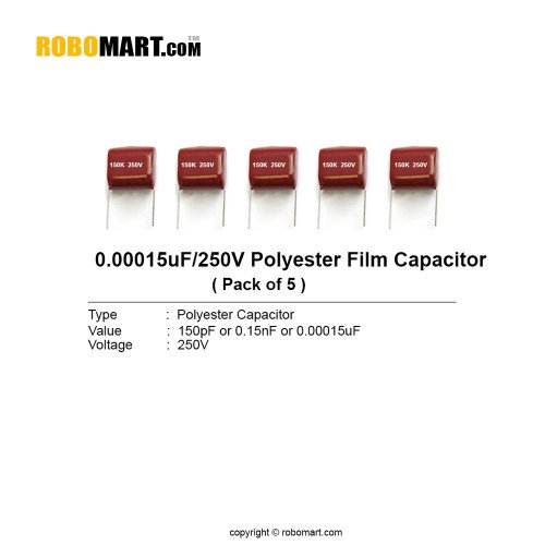 150uf 250v polyester film capacitor