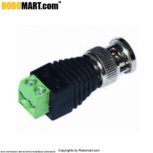 bnc male to dc screw terminal connector