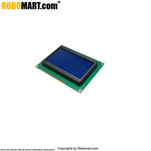 128X64 Graphical Blue LCD Display for Arduino/Raspberry-Pi/Robotics
