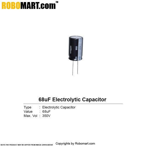68µf 350v electrolytic capacitor