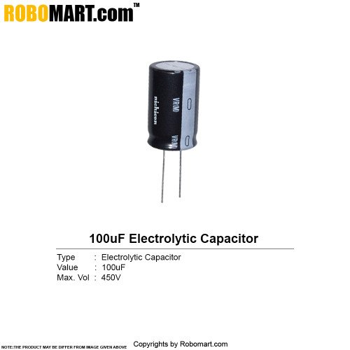 100µf 450v electrolytic capacitor