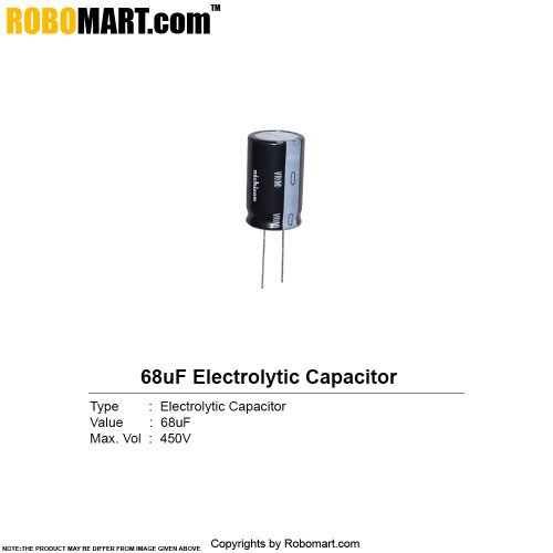 68µf 450v electrolytic capacitor