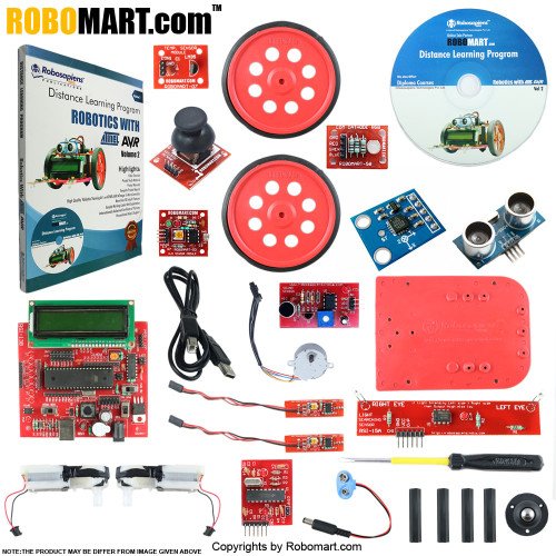 15 days robotics with atmel avr distance learning kit