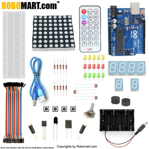 Robomart UNO R3 Starter Kit With 16 Basic Arduino Projects