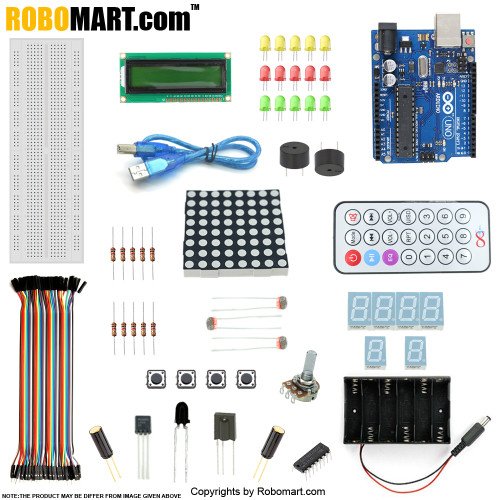 ROBOMART ARDUINO UNO R3+1602 LCD STARTER KIT WITH 17 BASIC ARDUINO PROJECTS