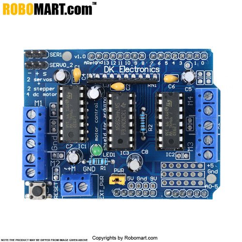 ROBOMART MEGA 2560 R3+L239D MOTOR DRIVE SHIELD STARTER KIT WITH BASIC ARDUINO PROJECTS