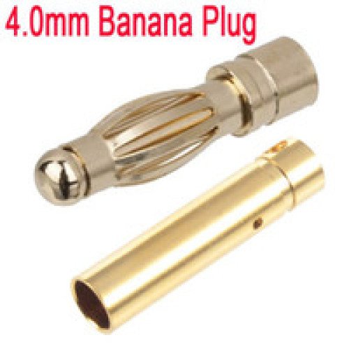 4mm gold plated banana plug