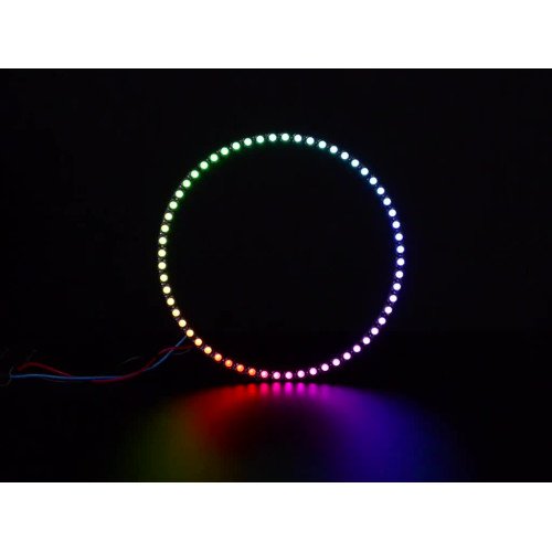 NeoPixel 1/4 60 Ring - 5050 RGBW LED w/ Integrated Drivers - Warm White - ~3000K