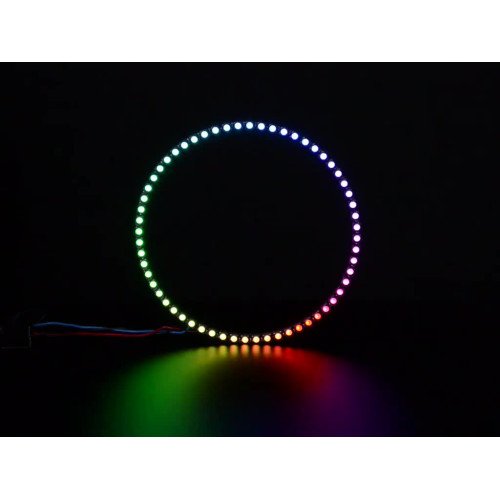 NeoPixel 1/4 60 Ring - 5050 RGBW LED w/ Integrated Drivers - Cool White - ~6000K