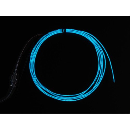 High Brightness Blue Electroluminescent (EL) Wire - 2.5 meters - High brightness, long life
