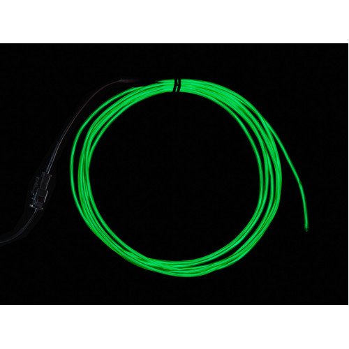 High Brightness Green Electroluminescent (EL) Wire - 2.5 meters - High brightness, long life