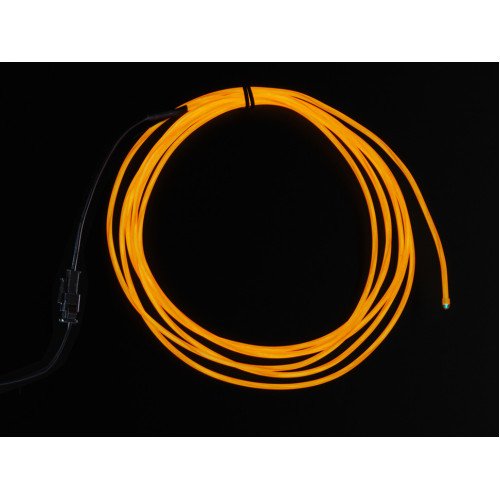 High Brightness Orange Electroluminescent (EL) Wire - 2.5 meters - High brightness, long life