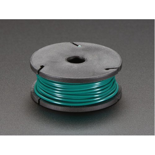 Solid-Core Wire Spool - 25ft - 22AWG - Green