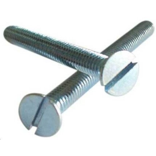 CSK Slotted MS Sheet Metal Screw (Dia 4mm, Length 13mm)-Pack of 10